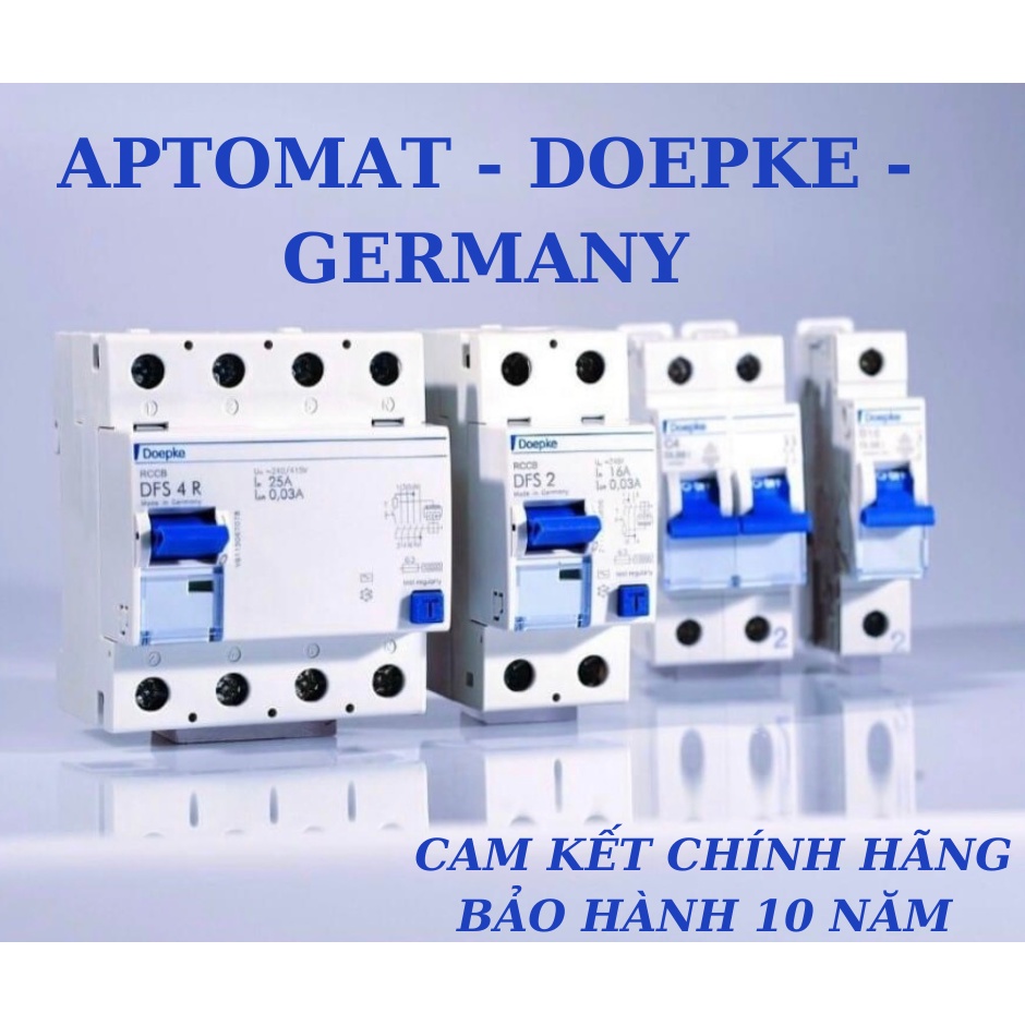 Aptomat chống giật bảo vệ quá tải ngắn mạch chống dò điện RCBO