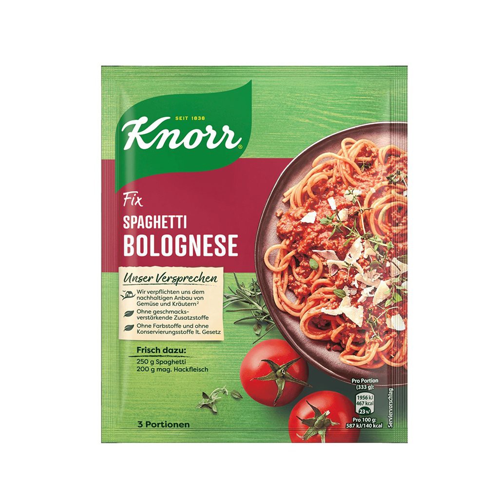 Gia V L M N C S T M Spaghetti Bolognese Knorr M U M I Nh T G I G