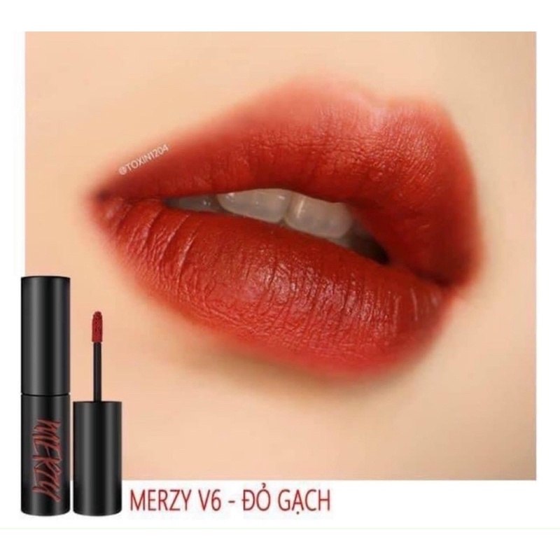 Son Kem Merzy The First Velvet Tint V6 Firenze Negroni Vỏ Đen