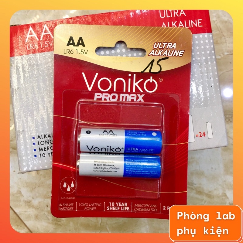 Mua nhiều giản giá Pin AA LR6 2B Voniko Ultra Alkaline PRO MAX cao