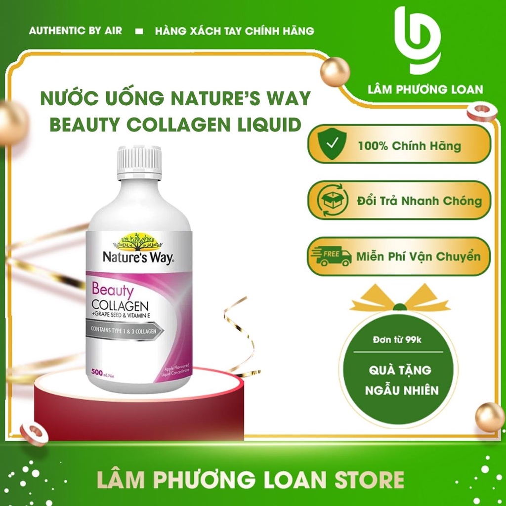 Nước uống Natures Way Beauty Collagen Liquid chai 500ml Shopee Việt Nam