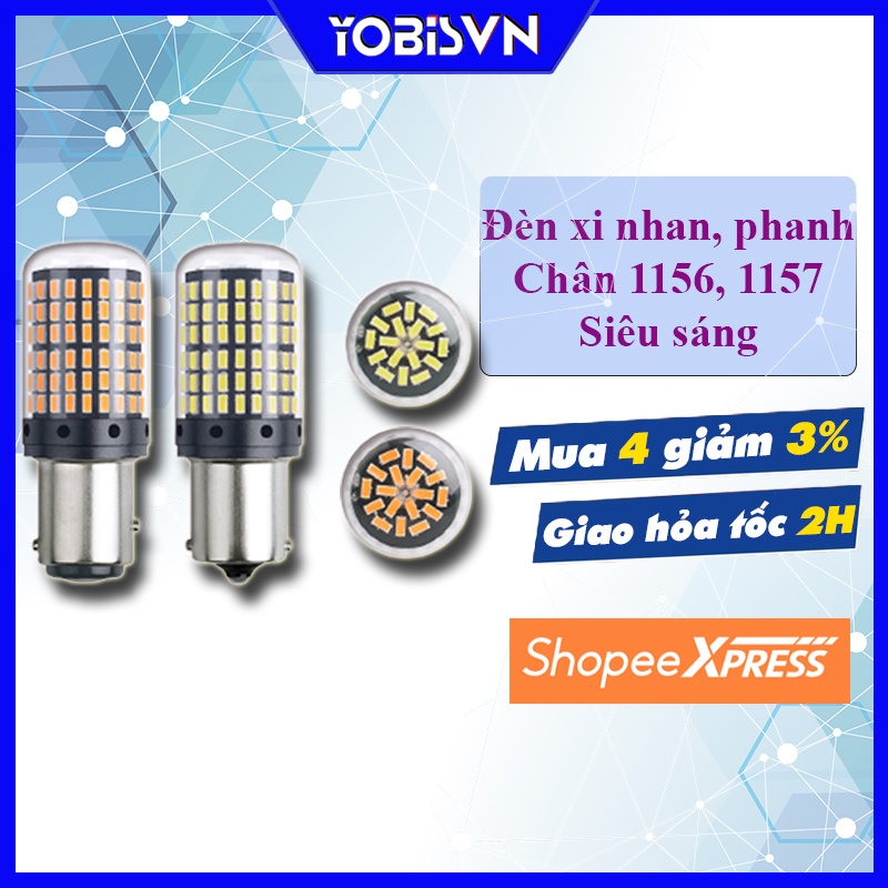 12 24V Bóng đèn Led 1156 1157 ánh sáng trắng vàng trong suốt