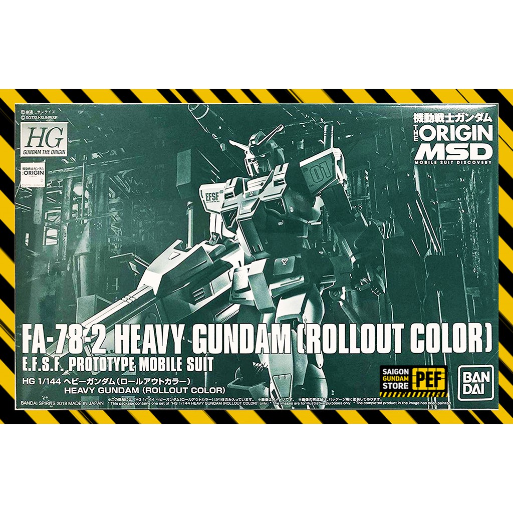 MÔ HÌNH LẮP RÁP GUNDAM P BANDAI HG GTO FA 78 2 Heavy Gundam Rollout