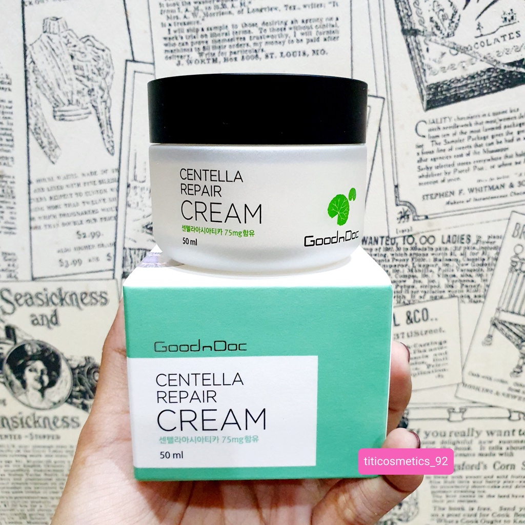 Kem Rau M Goodndoc Centella Repair Cream Ml Shopee Vi T Nam