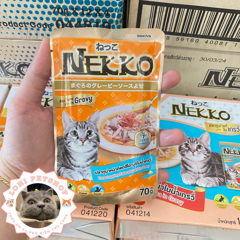 nekko gravy Thức ăn pate nekko cho mèo dạng sốt gói 70gr chọn vị