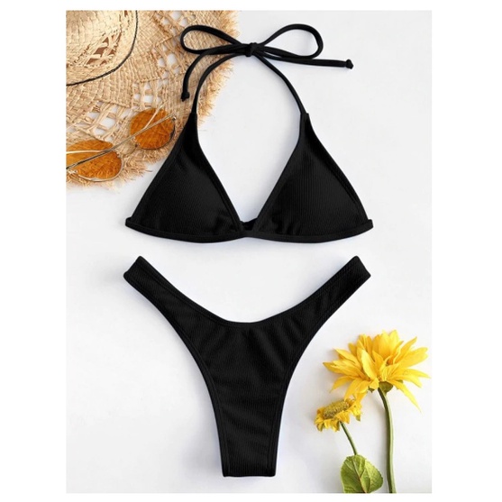 Bộ Bikini Hai Mảnh Màu Trơn Nâng Ngực Quyến Rũ Cho Nữ Shopee Việt Nam