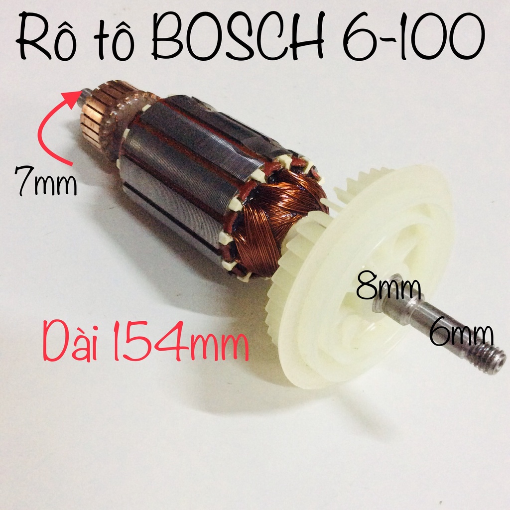 Rô to máy mài BOSCH Đồng GWS 6 100 Phụ tùng dụng cụ cầm tay 1 tấc