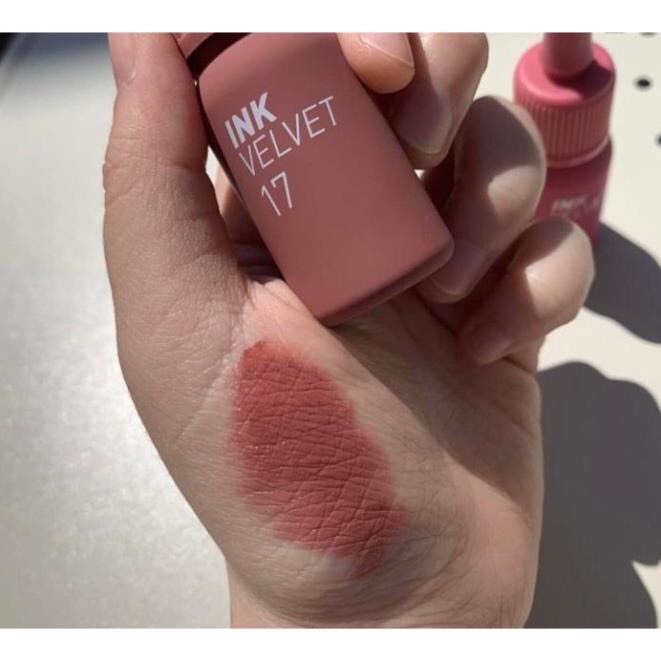 Son Ink Màu 17 Rosy Nude Hồng Nâu Đất Nude Kem Lì Peripera Ink Velvet