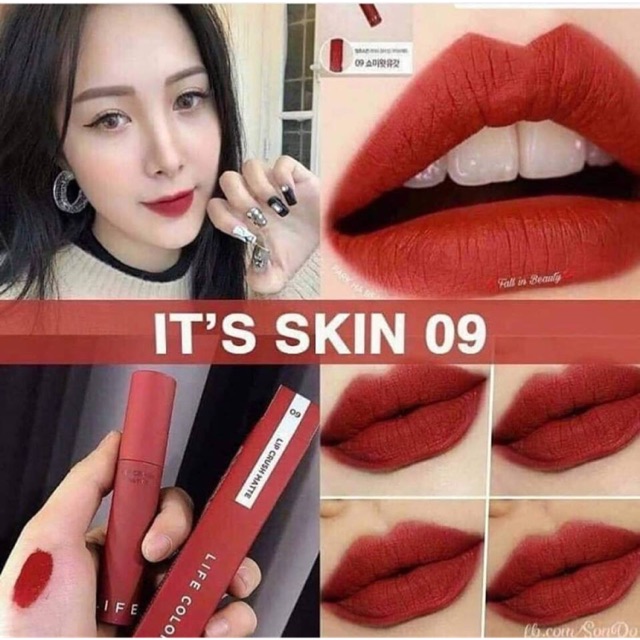 Son Kem L It S Skin Life Color Lip Crush Matte Shopee Vi T Nam