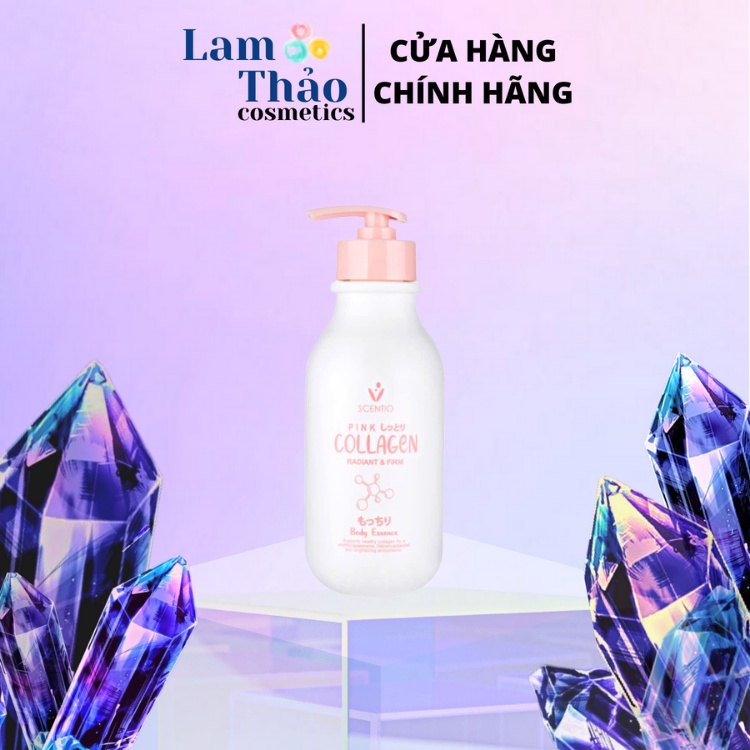 Sữa Dưỡng Thể Làm Trắng Săn Chắc Da Scentio Pink Collagen Radiant