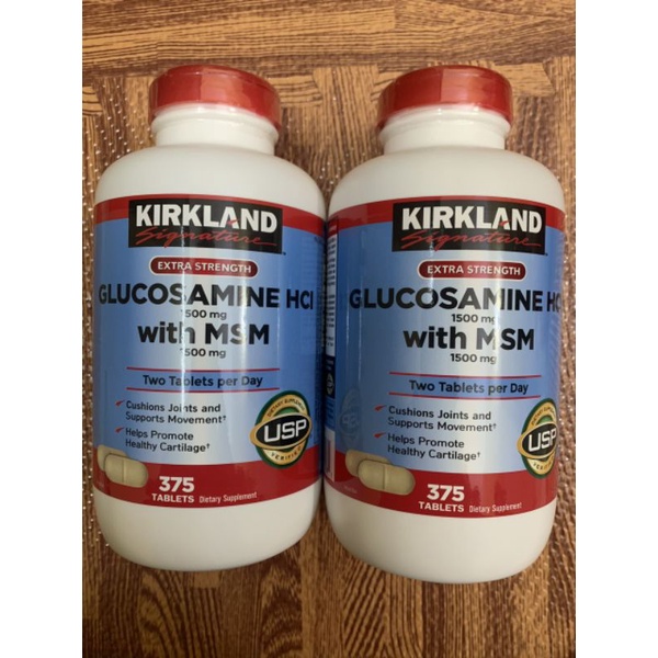 Viên uống Xương khớp Glucosamine HCL 1500mg with MSM 1500mg Kirkland