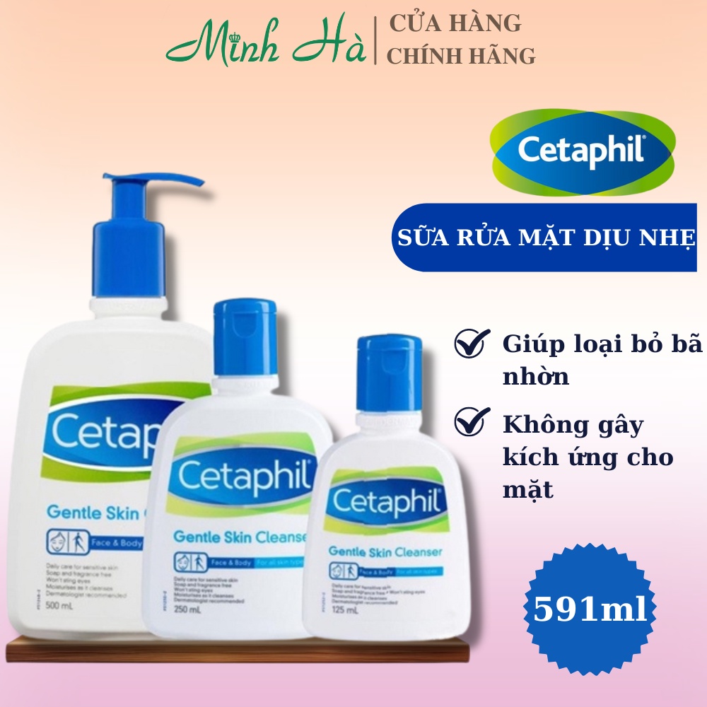 Sữa rửa mặt Cetaphil Gentle Skin Cleanser 125ml dưỡng ẩm và dịu nhẹ cho