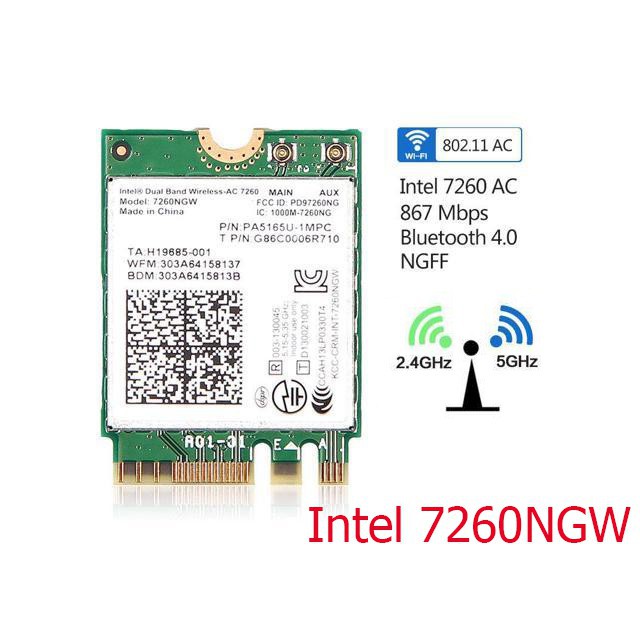 BH 12 tháng Card Intel WiFi Bluetooth AX210 AX200 AX201 AC 9560 9260