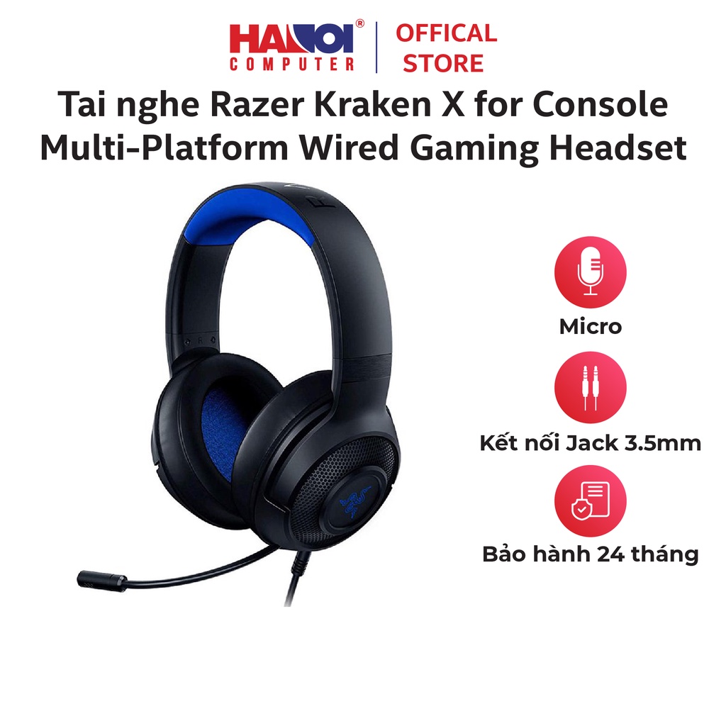 Tai Nghe Razer Kraken X For Console Multi Platform Wired Gaming