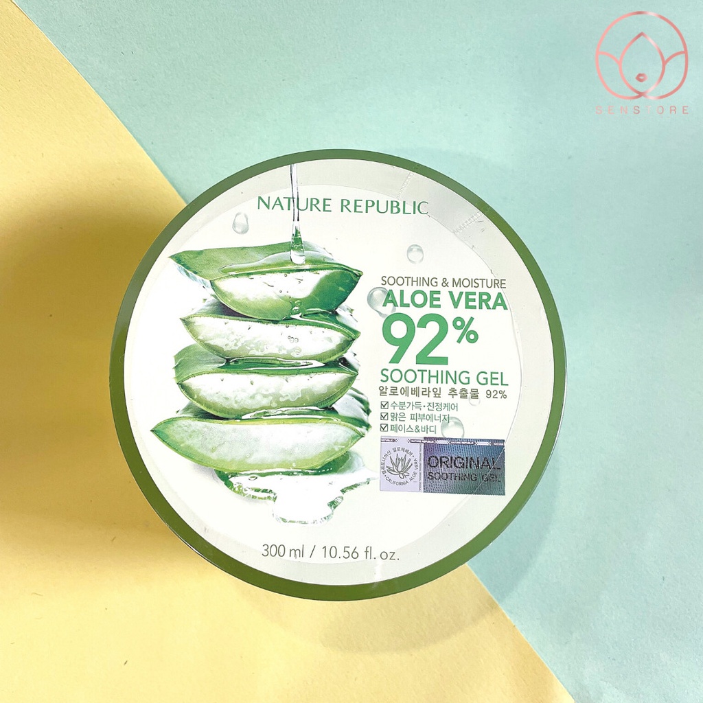 KEM DƯỠNG DA NATURE REPUBLIC SOOTHING MOISTURE ALOE VERA 92 SOOTHING