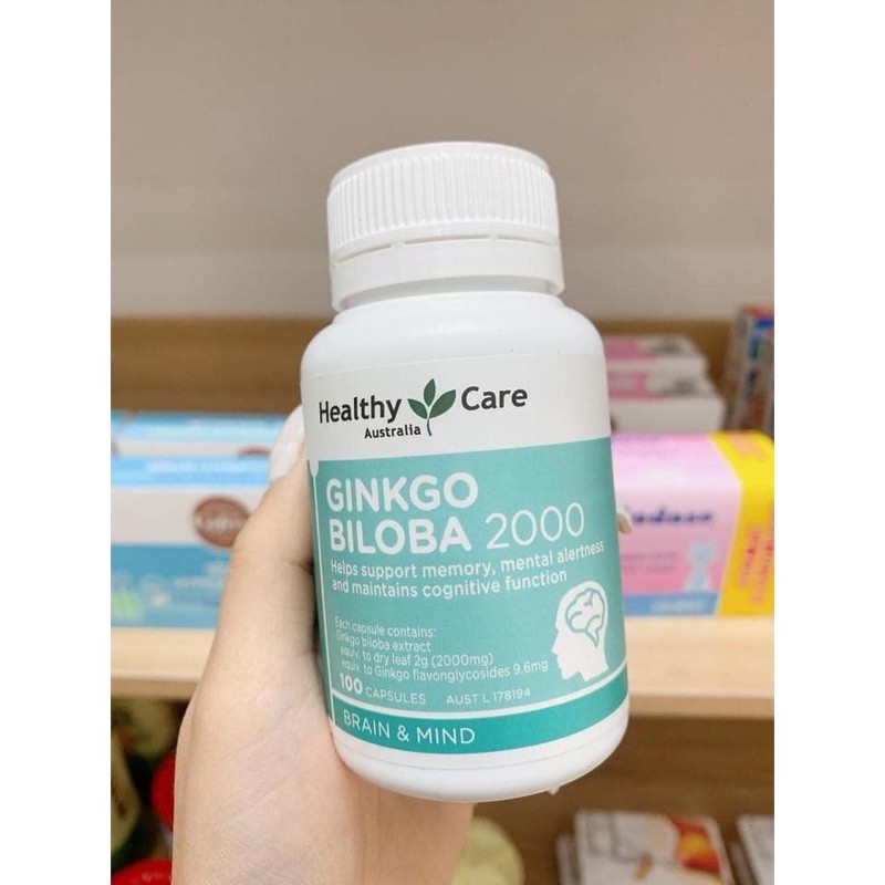 Viên Bổ Não Ginkgo Biloba Healthy Care 100 viên Shopee Việt Nam