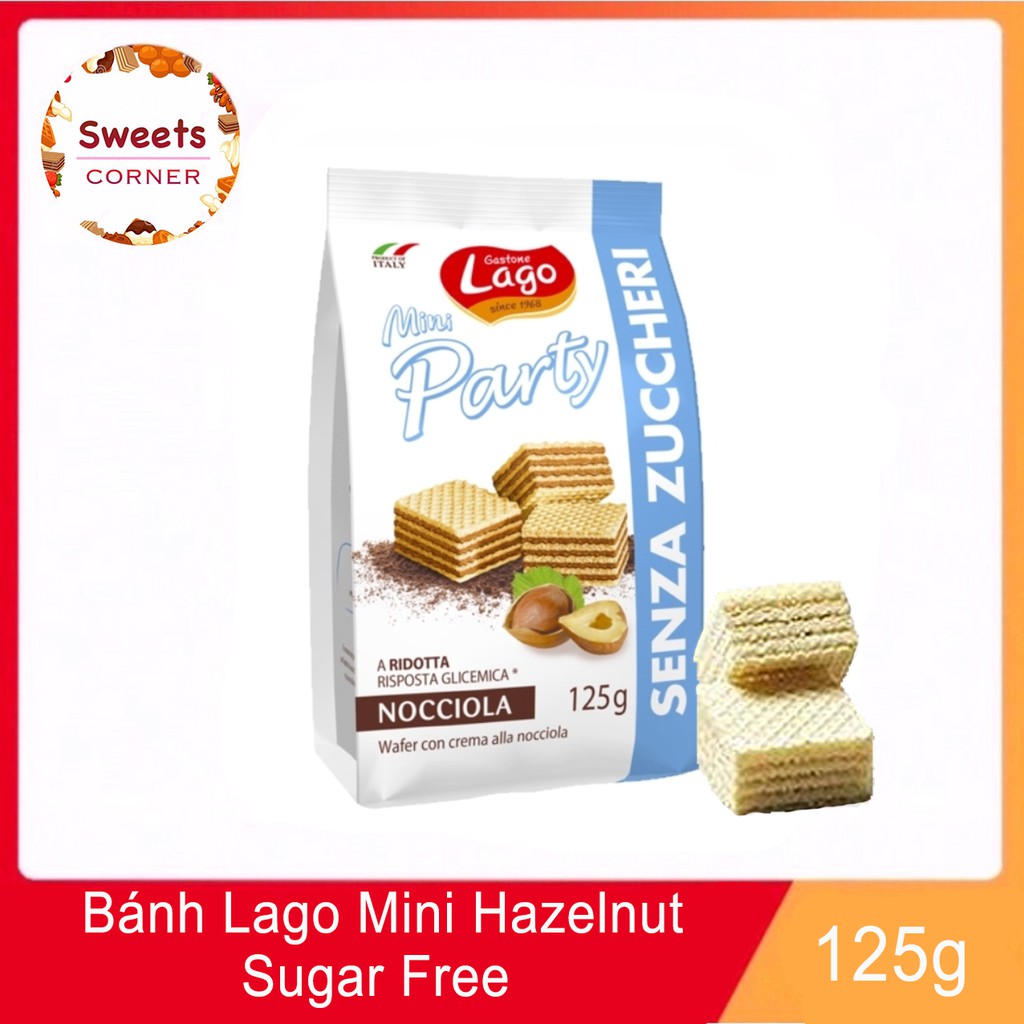 Bánh Lago Mini Party Hazelnut Sugar Free 125g 4 loại Shopee Việt Nam