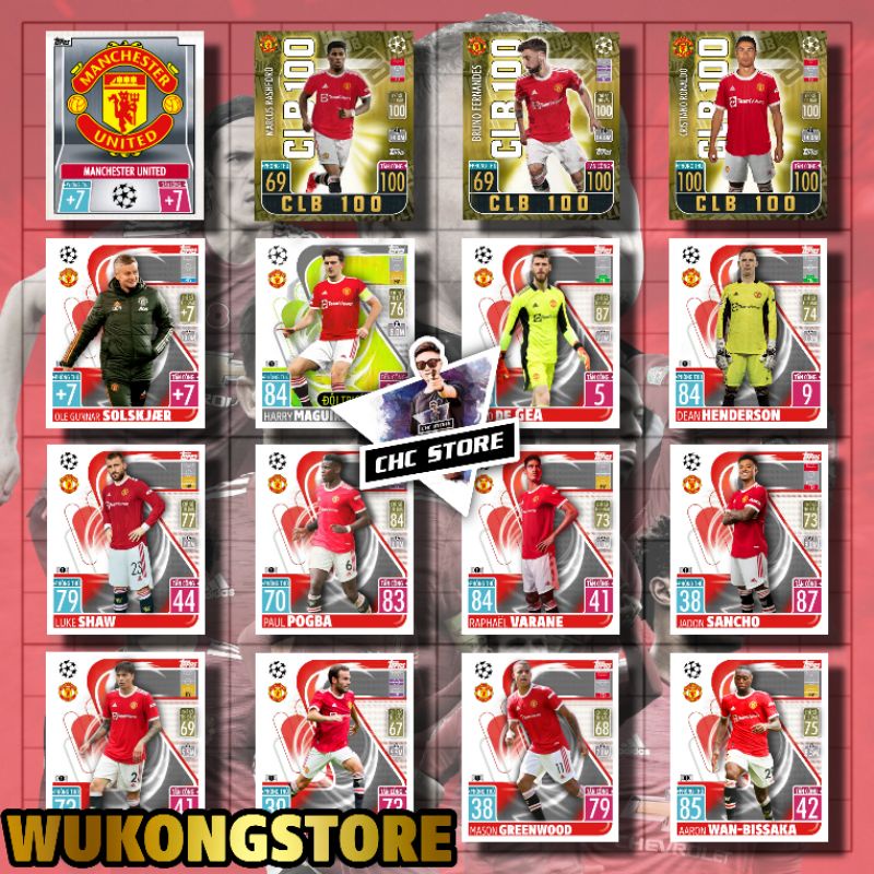 Set Combo Th C U Th Manchester United Match Attax Mu Manu