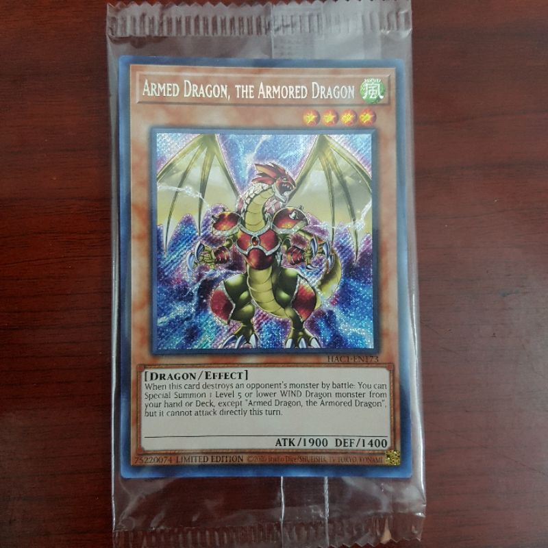 Lá thẻ bài Armed Dragon the Armored Dragon HAC1 EN173 Secret Rare