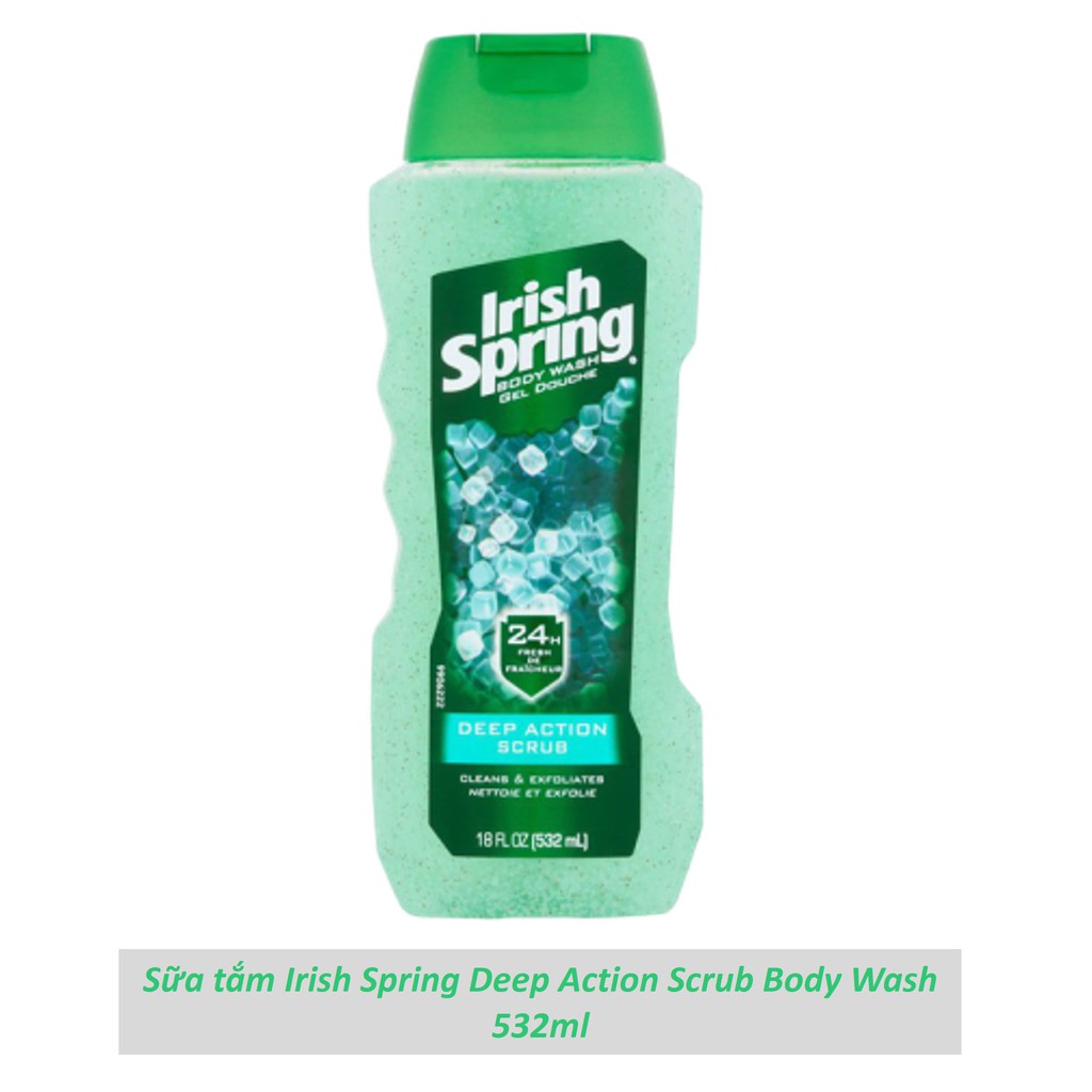 Sữa tắm Irish Spring Deep Action Scrub Body Wash 532ml Shopee Việt Nam