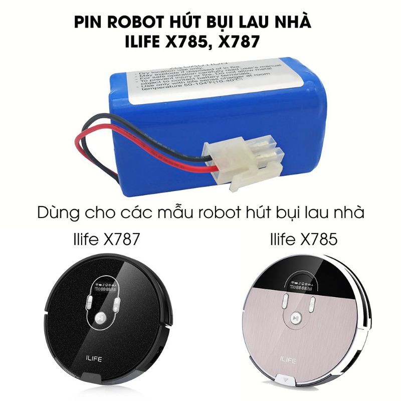 Pin Robot Lau Nh Ch Nh H Ng Ilife V V S V S Pro X X X