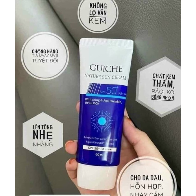 Ch Nh H Ng Kem Ch Ng N Ng Guiche Nature Sun Cream Ml Spf