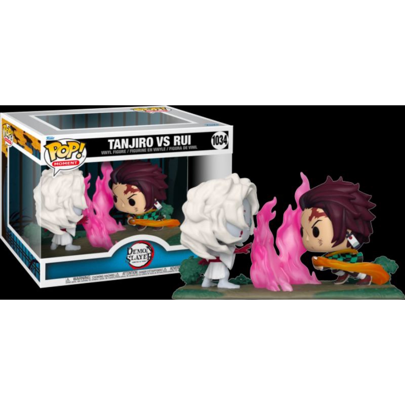 Funko Pop Moment Demon Slayer Kimetsu No Yaiba Tanjiro Vs Rui