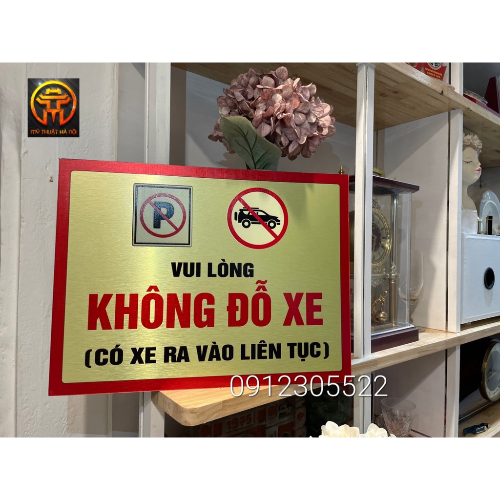 BIỂN CẤM ĐỖ XE NO PARKING HERE BIỂN CẤM ĐỂ XE BẰNG MICA ALU KT