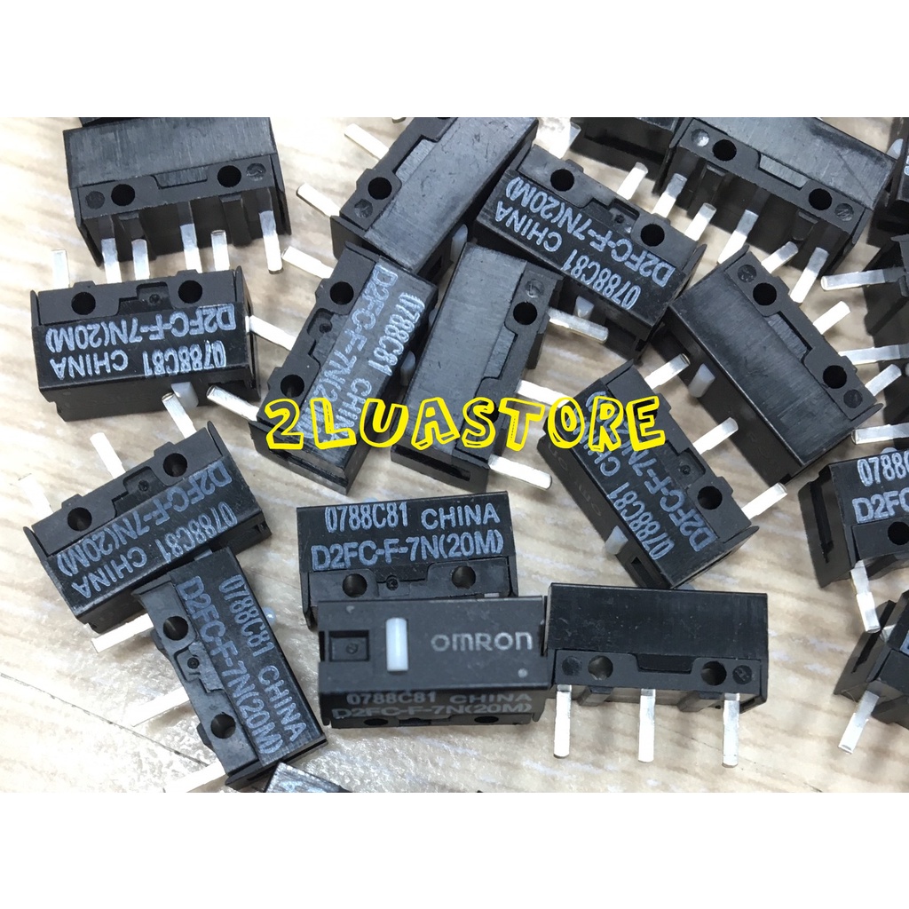 Nút click chuột Switch chuột Omron 20M D2FC F 7N 20M 20 triệu lần