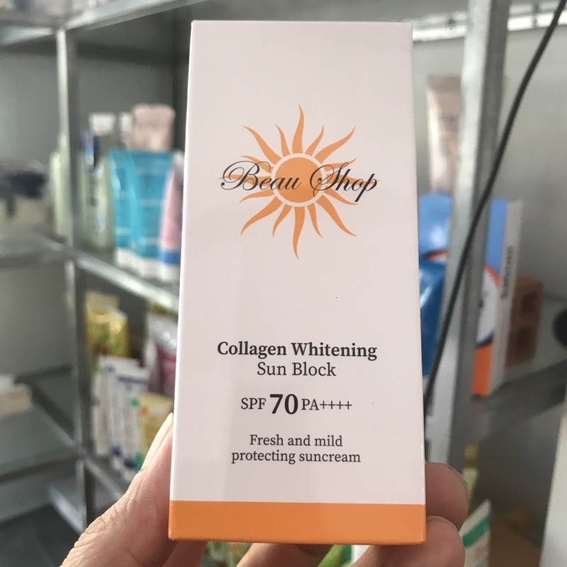 Kem Chống Nắng COLLAGEN BEAU SHOP Whitening Sun BLOCK SPF 70 PA 80g