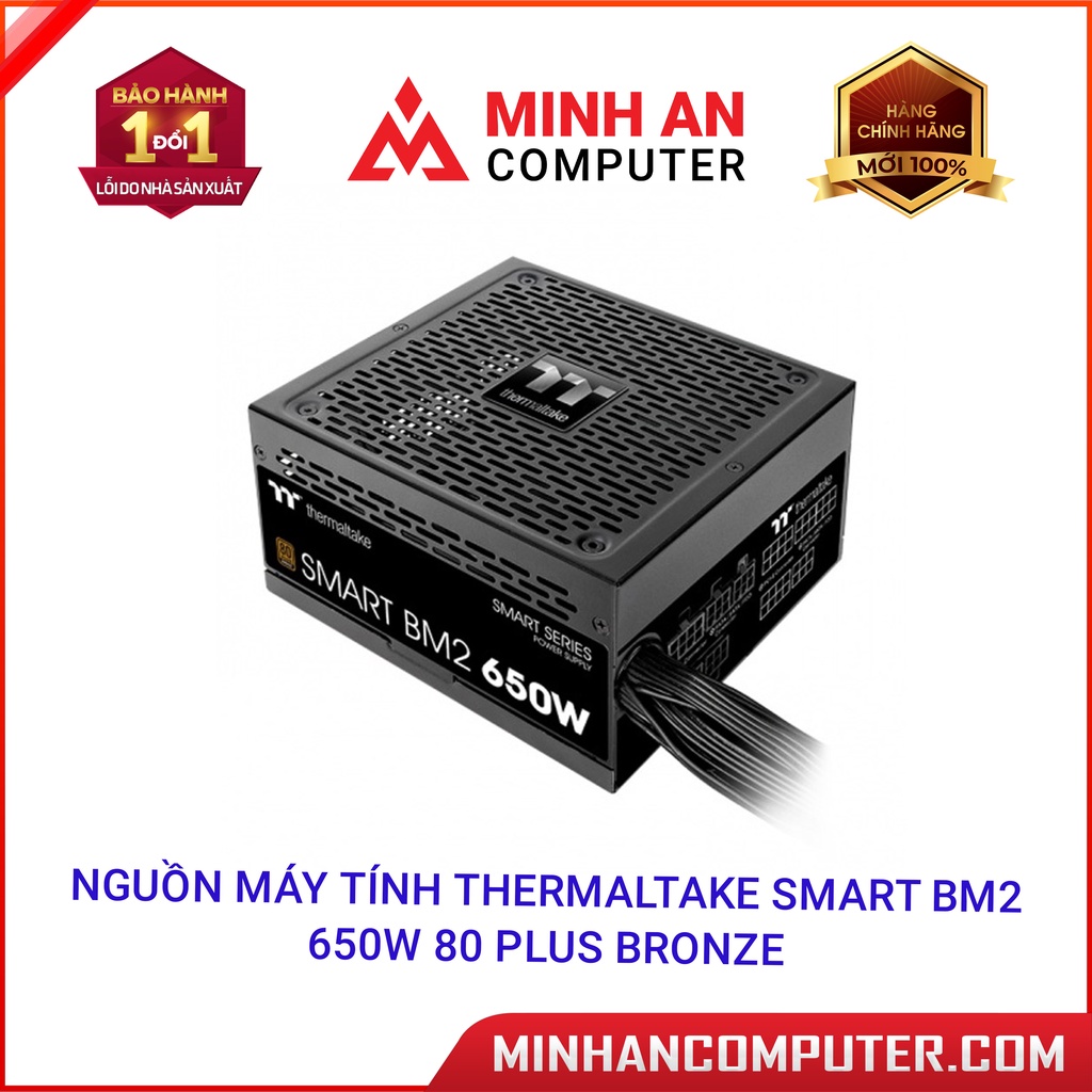 Nguồn máy tính Thermaltake Smart BM2 650W 80 Plus Bronze Hàng chính