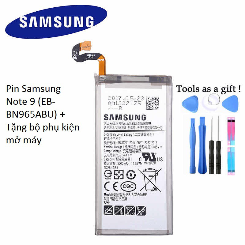 Pin Samsung Note 9 EB BN965ABU Tặng bộ phụ kiện mở máy Shopee