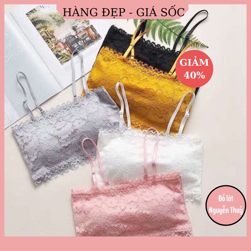 Áo Bra Quây Ren Hoa 688 Cực Hot 2020 Tháo Dây Mặc Thành Cúp Shopee