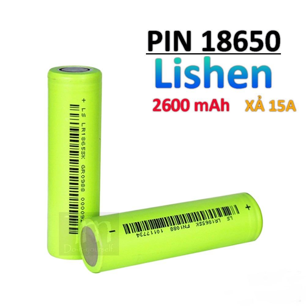 Pin Lishen 18650 2600mAh Chính hãng dung lượng cao Shopee Việt Nam