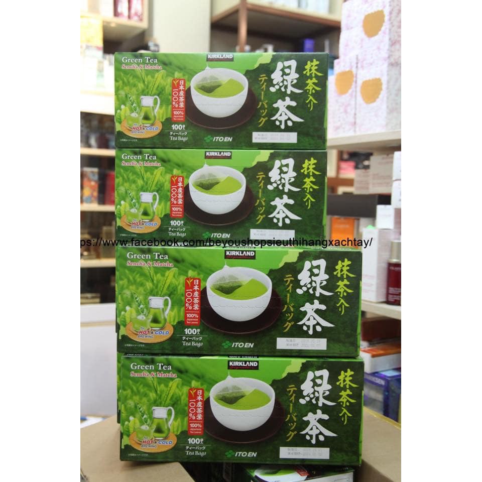 Trà Xanh Túi Lọc Kirkland Signature Green Tea Matcha Blend Shopee