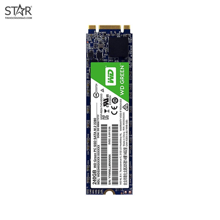 Ổ Cứng SSD Western Digital Green M2 240GB M2 Sata Chính Hãng