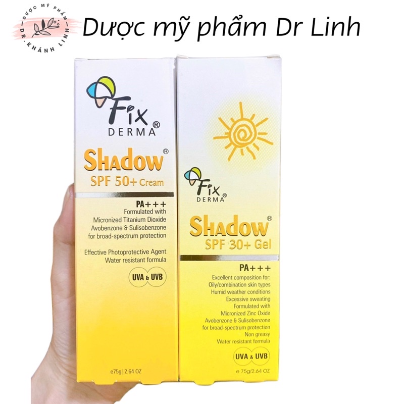 Kem Ch Ng N Ng Fixderma Shadow Spf Gel V Spf Cream Cho Da M T