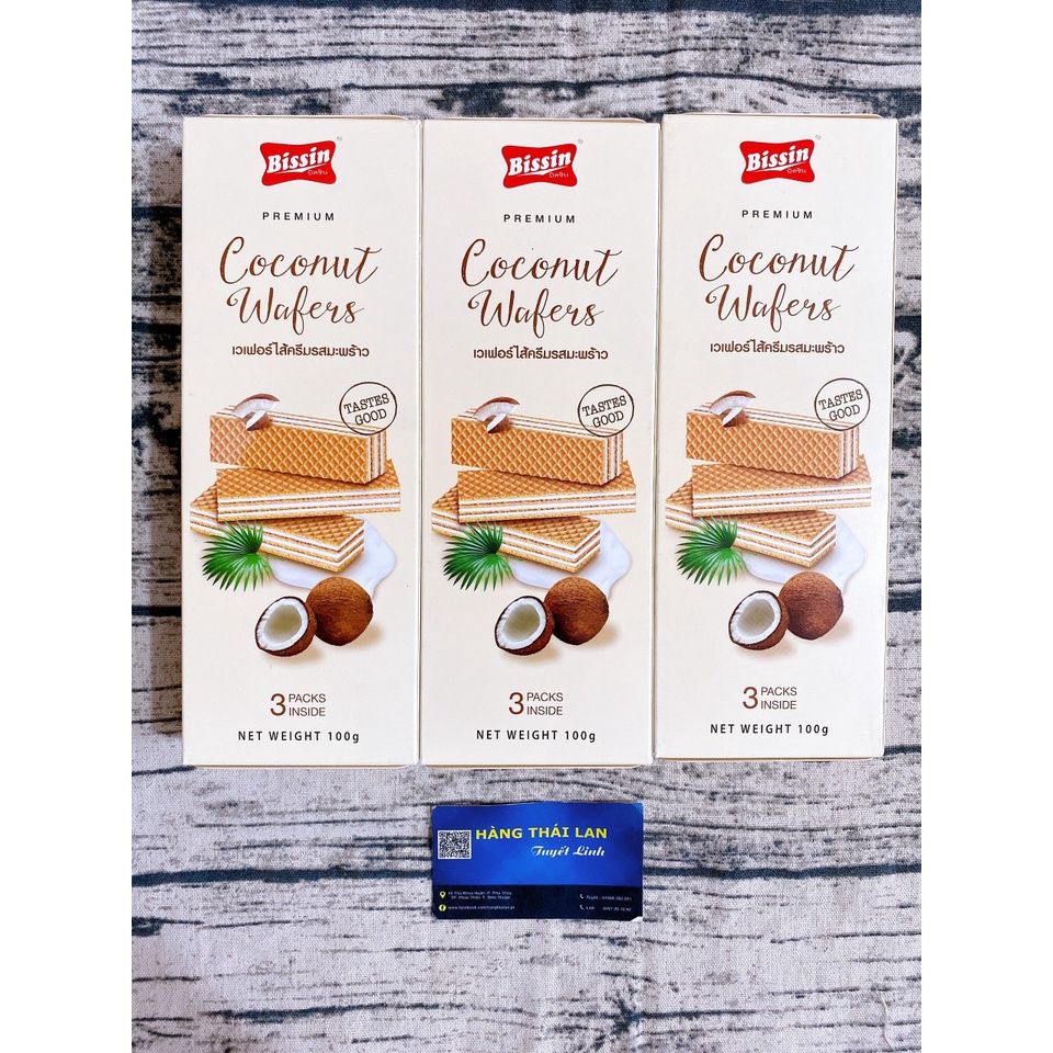 Bánh xốp Bissin Coconut Wafers 100g Shopee Việt Nam