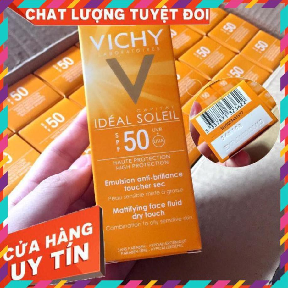 Freeship Cao C P Kem Ch Ng N Ng Vichy Ideal Soleil Mattifying