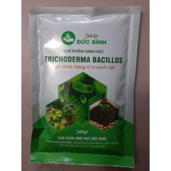 Chế phẩm men vi sinh nấm đối kháng trichoderma bacillus Đức Bình 200gr