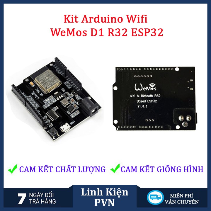 Kit Arduino Wifi WeMos D1 R32 ESP32 4MB BLE Shopee Việt Nam