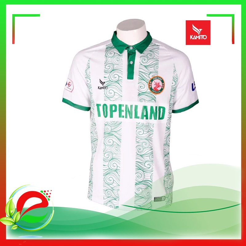 Áo Thể Thao T shirt Bóng Đá Fan CLB Topenland Bình Định Full Logo Đẹp