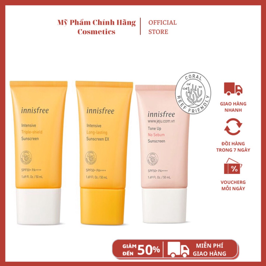 KEM CHỐNG NẮNG INNISFREE KEM CHỐNG NẮNG INNISFREE INTENSIVE TRIPLE