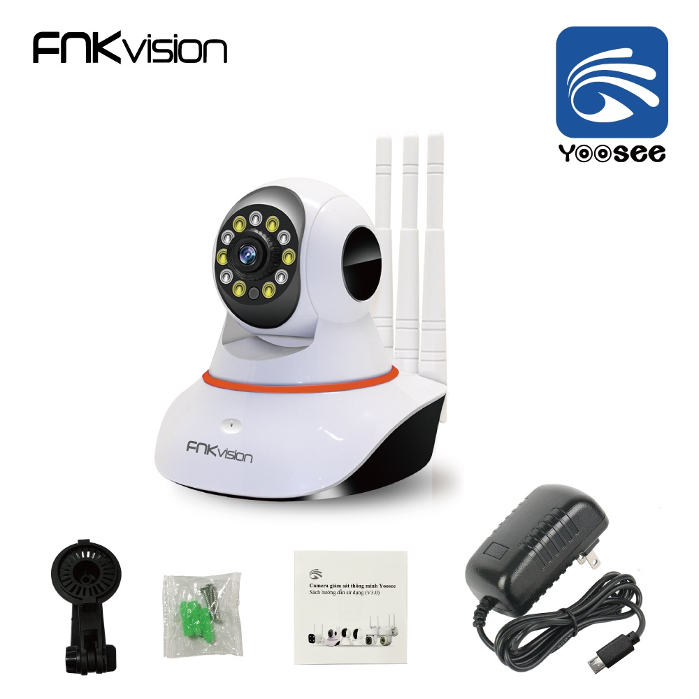 CAMERA IP WIFI YOOSEE 11 LED FNKvision 5 0Mpx Full HD 2K New 2023