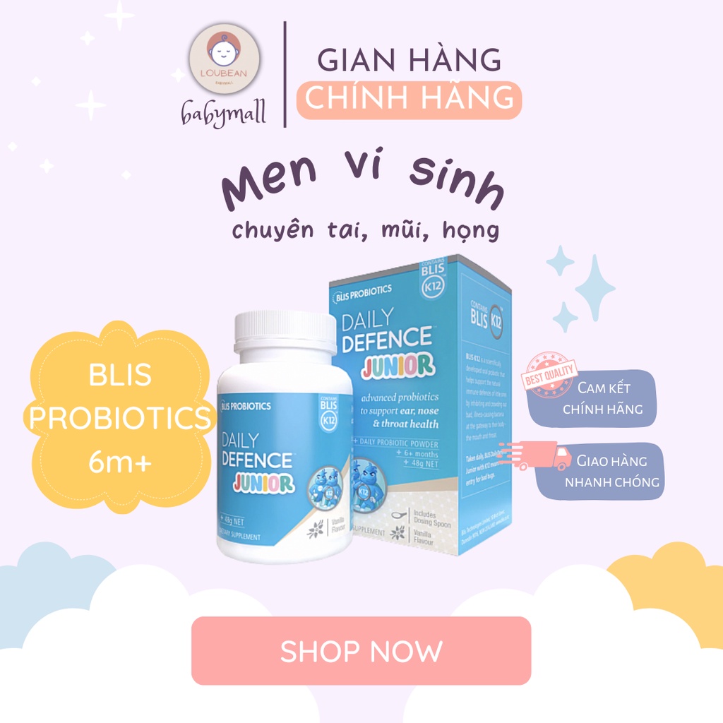 Men Vi Sinh Tai M I H Ng Blis Probiotics Daily Defence Junior Cho B T