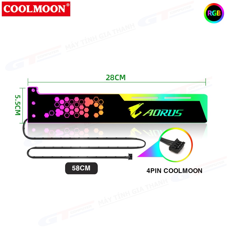 Gi Vga Cm Rog Aorus Msi Led Rgb Ng B Hub Coolmoon Auto