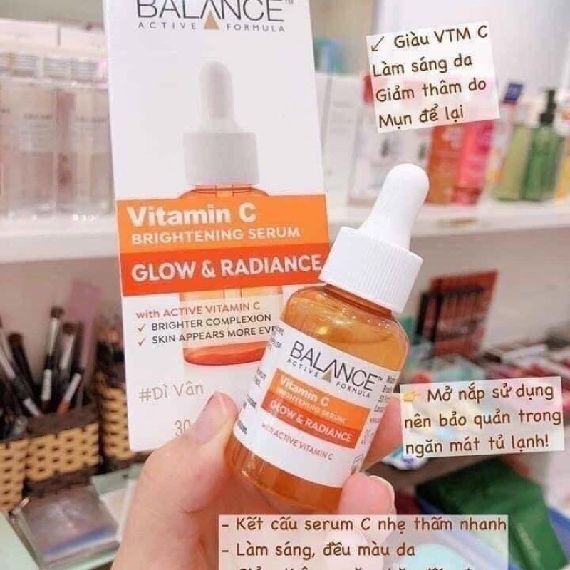 Serum Trắng Da Mờ Thâm Balance Active Formula Vitamin C Shopee Việt Nam