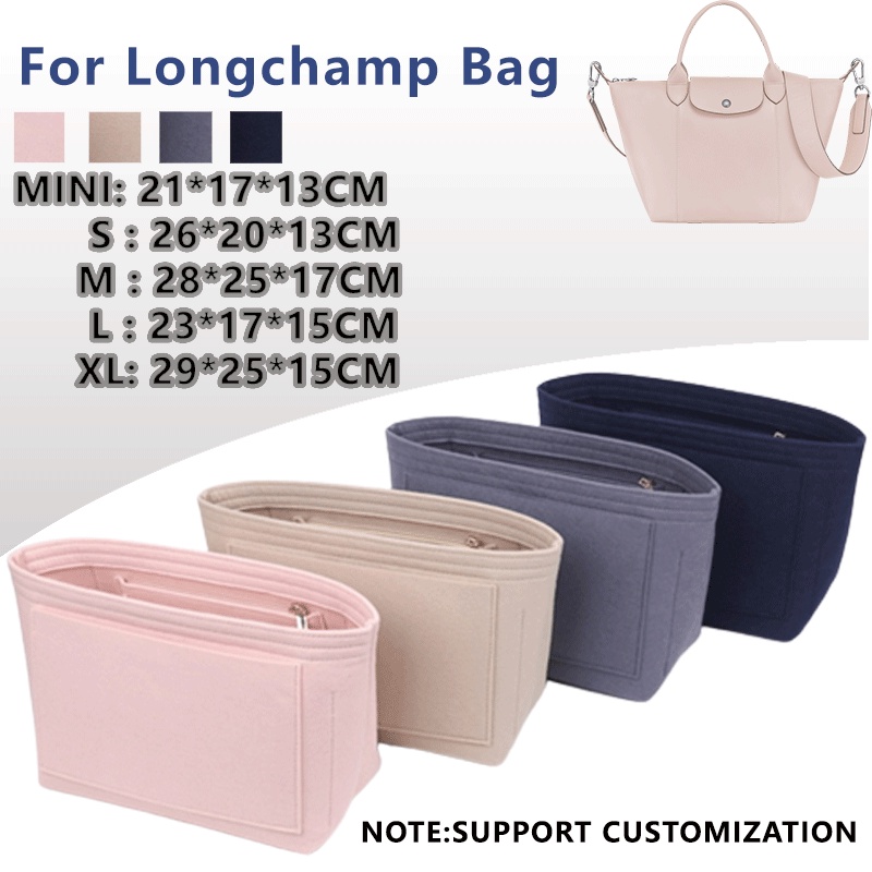 Senses Felt Insert Bag Fits For Longchamp Le Pliage Tote Bag