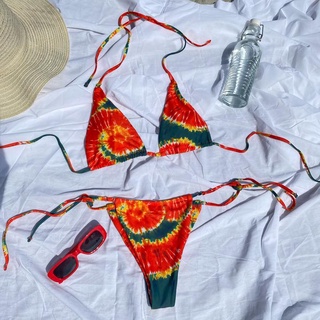 Bikini 2 Mảnh Tam Giác Đi Biển Tông Đỏ Sexy Tây Shopee Việt Nam