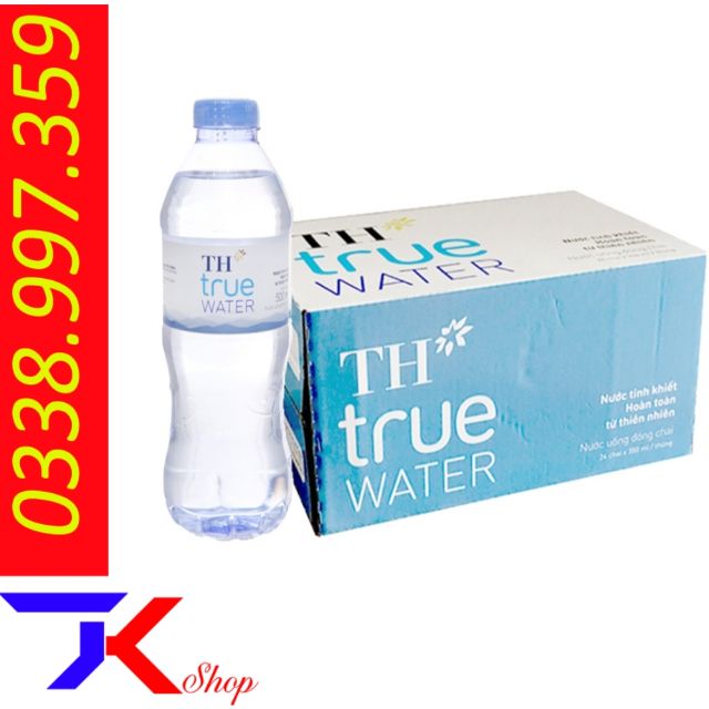 Thùng 24 chai nước tinh khiết TH True Water 500ml Shopee Việt Nam